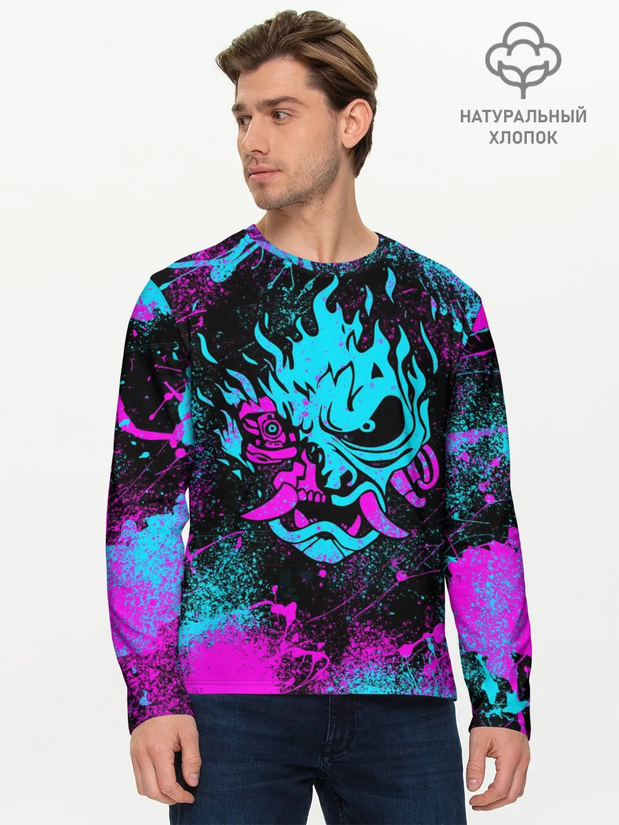 Мужской лонгслив базовый / NEON SAMURAI | НЕОН САМУРАЙ