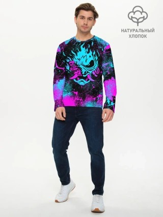 Мужской лонгслив базовый / NEON SAMURAI | НЕОН САМУРАЙ