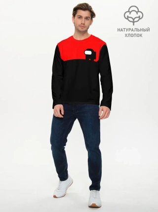 Мужской лонгслив базовый / AMONG US - ALONE