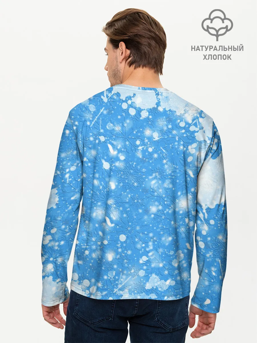 Мужской лонгслив базовый / Новогодний Манкрафт