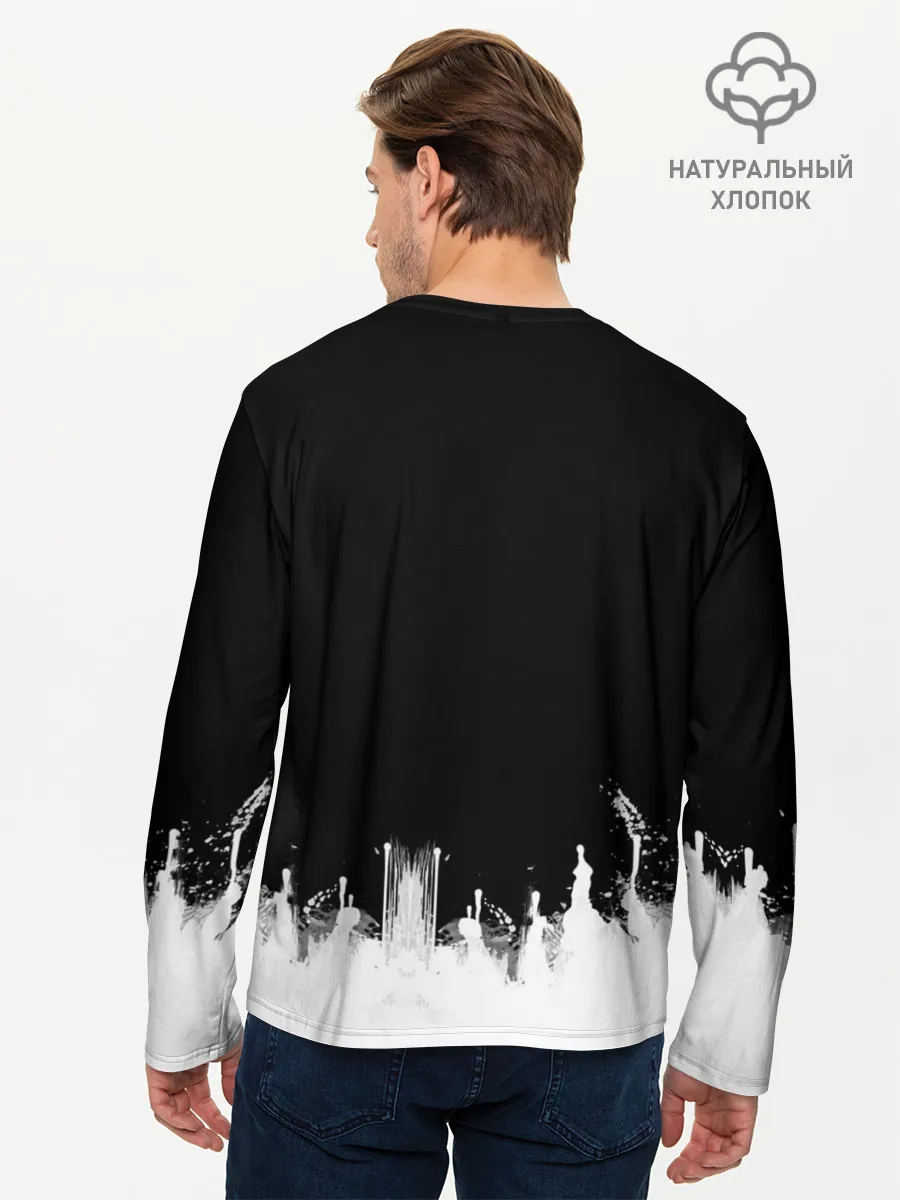 Мужской лонгслив базовый / Хьюстон, у нас проблема