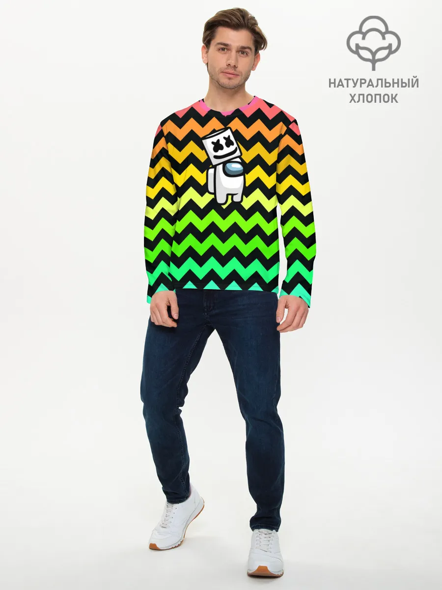 Мужской лонгслив базовый / Among Us Marshmello