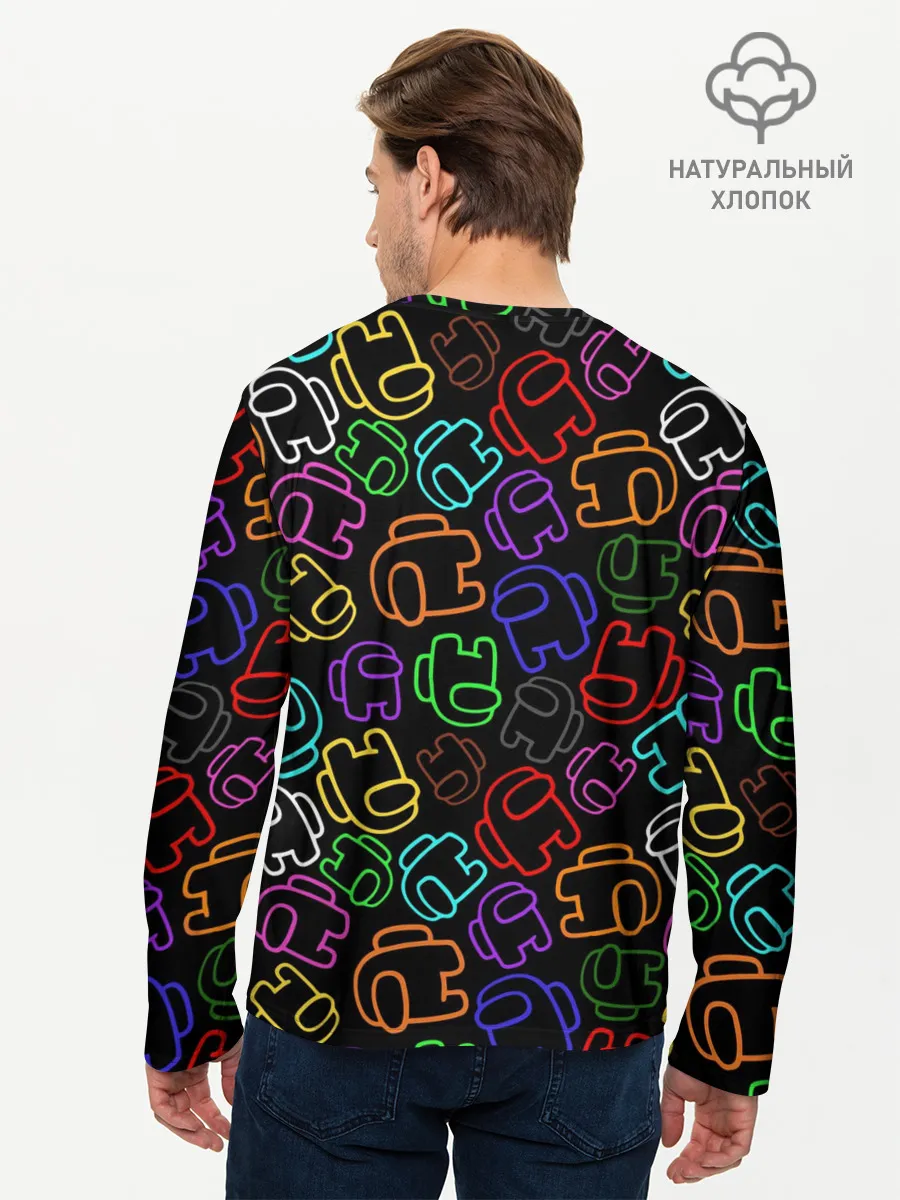 Мужской лонгслив базовый / AMONG US NEON