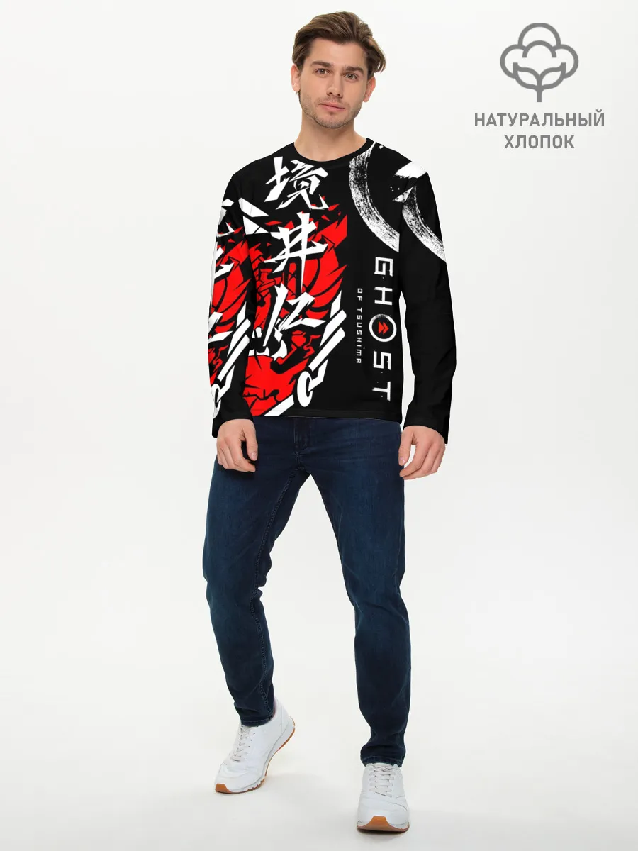 Мужской лонгслив базовый / Ghost of Tsushima