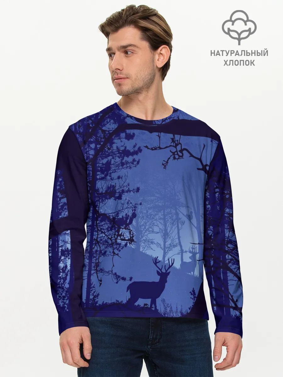 Мужской лонгслив базовый / ЛЕС