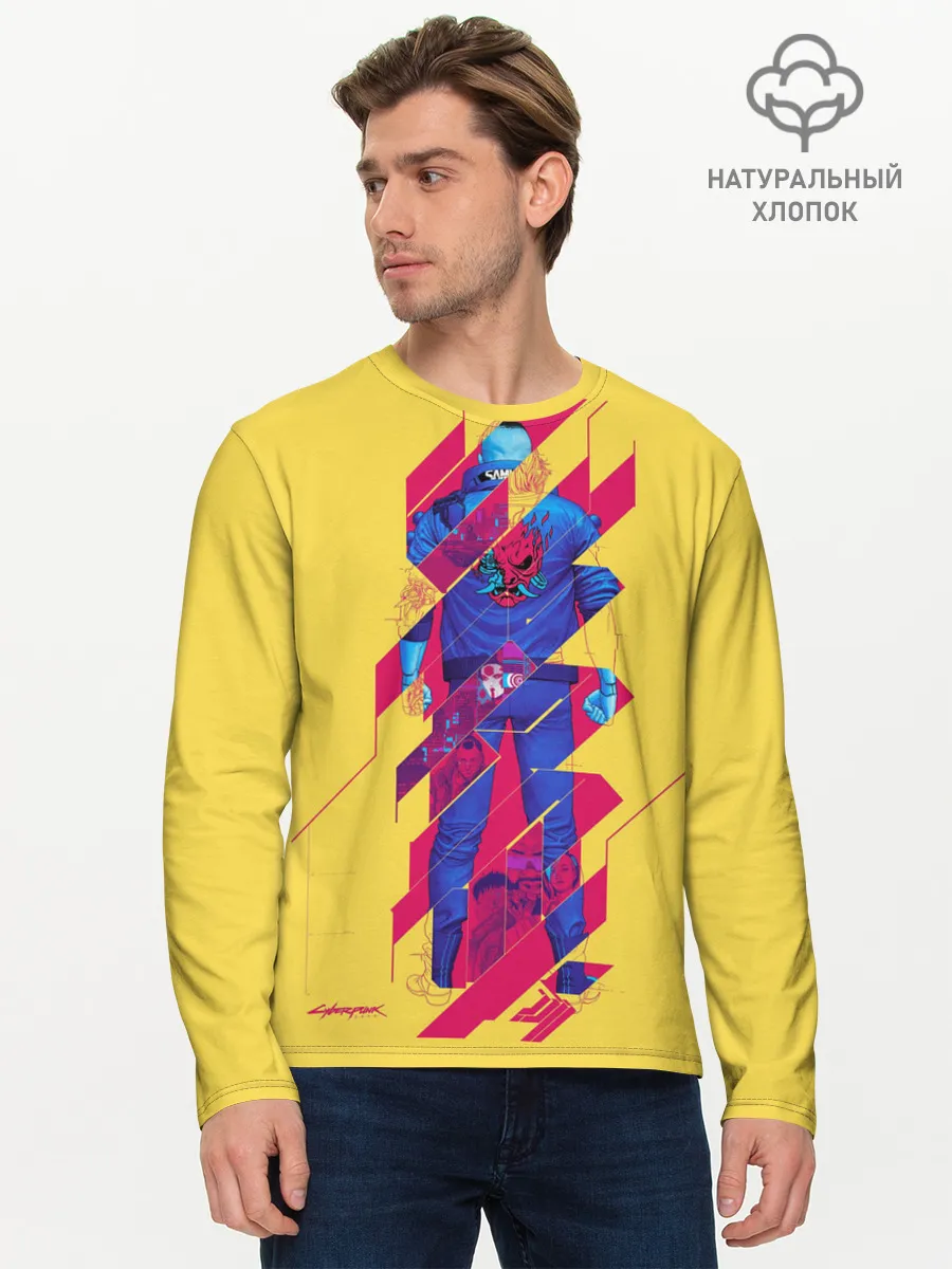 Мужской лонгслив базовый / Cyberpunk 2077