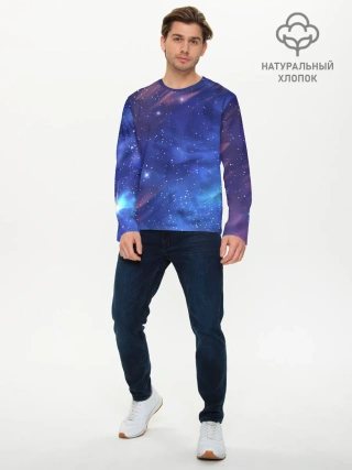 Мужской лонгслив базовый / Звёздное небо