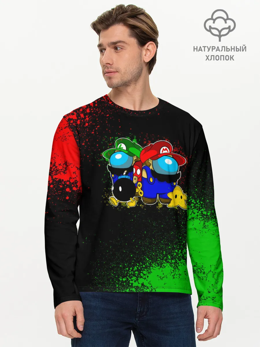 Мужской лонгслив базовый / Among Us