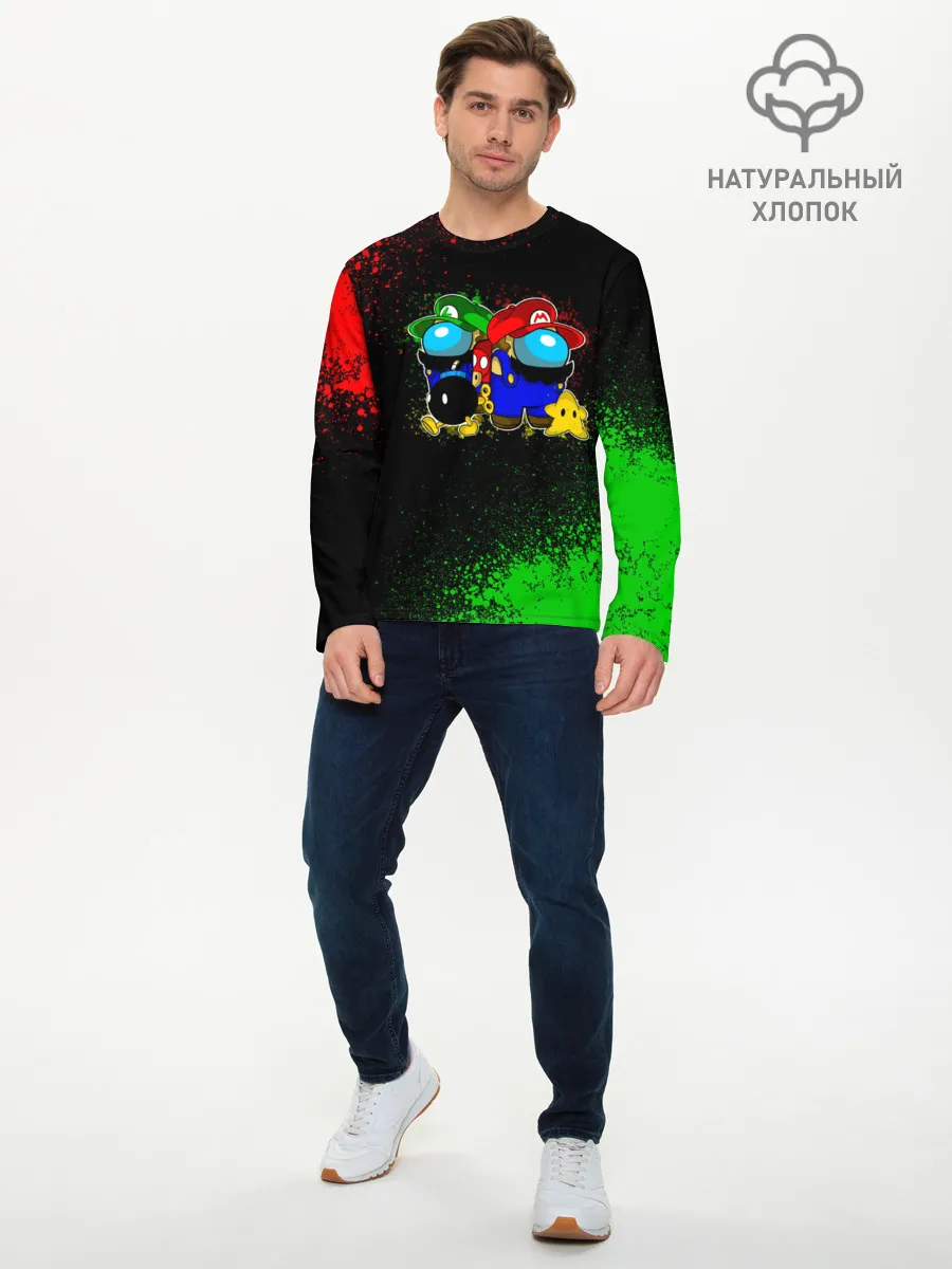 Мужской лонгслив базовый / Among Us