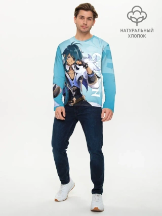 Мужской лонгслив базовый / GENSHIN IMPACT, КЭЙА