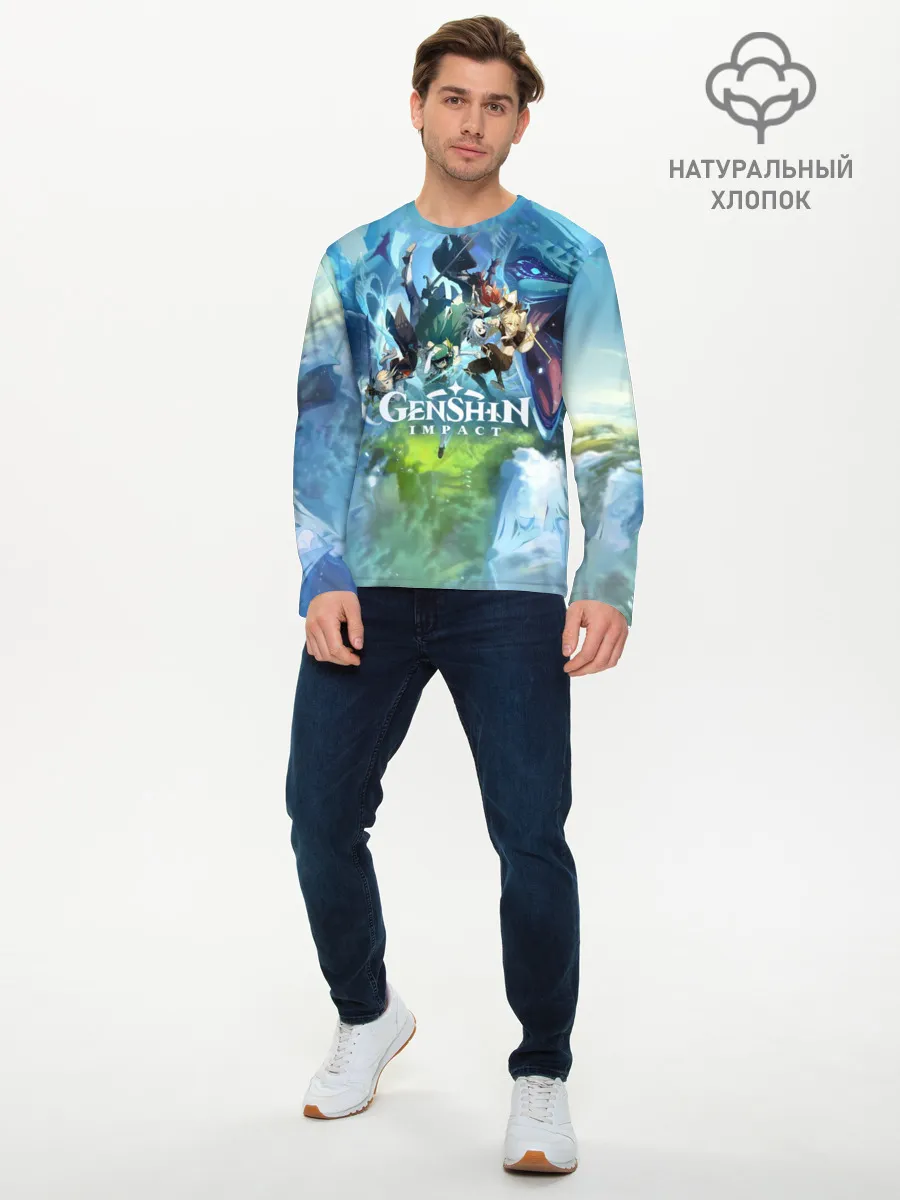 Мужской лонгслив базовый / Genshin Impact