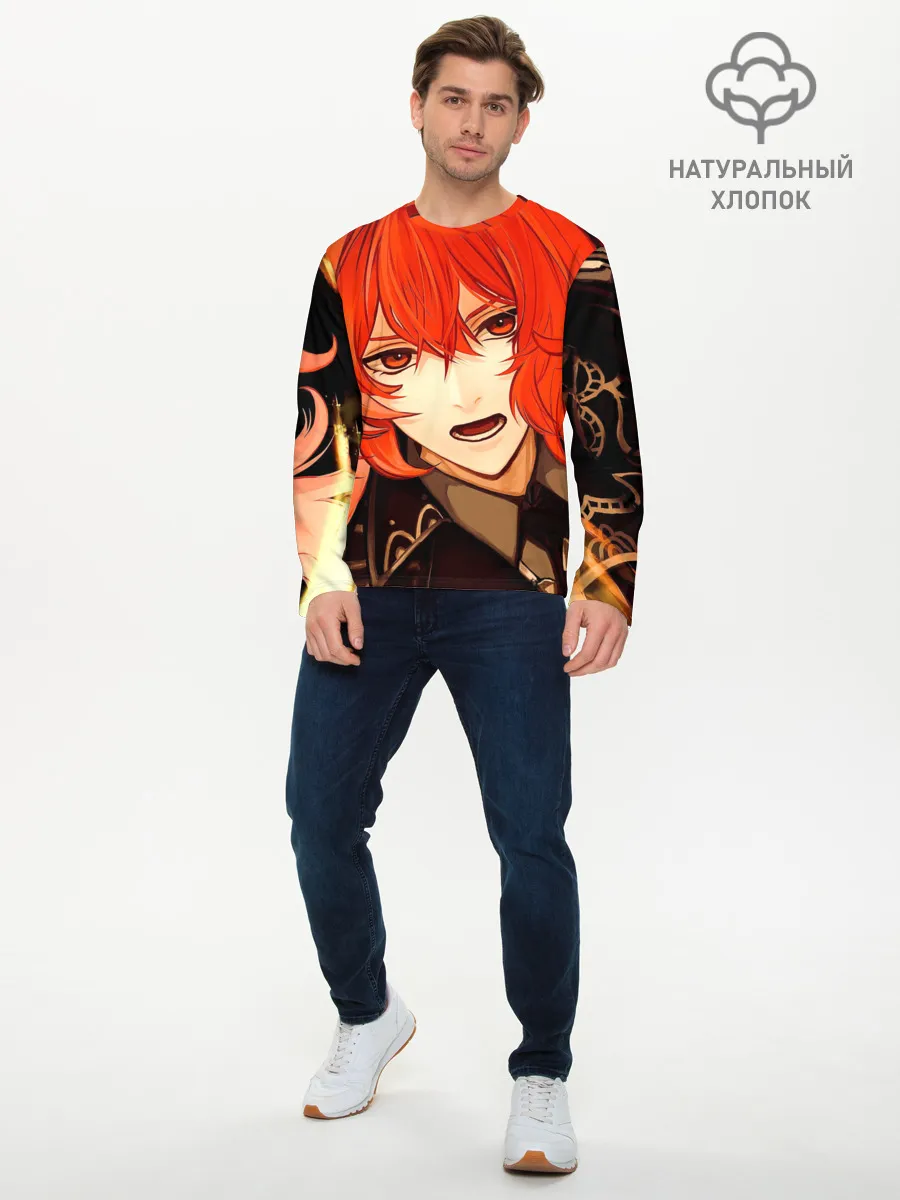 Мужской лонгслив базовый / GENSHIN IMPACT DILUC