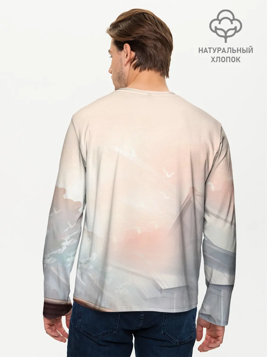 Мужской лонгслив базовый / GENSHIN IMPACT Zhongli