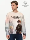 Мужской лонгслив базовый / GENSHIN IMPACT Zhongli