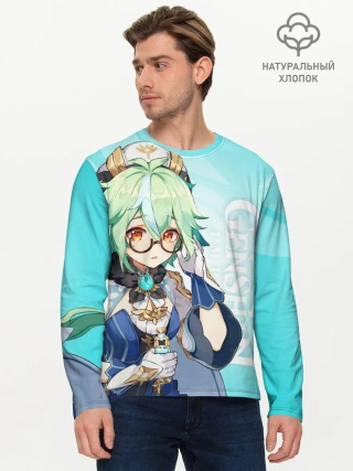 Мужской лонгслив базовый / GENSHIN IMPACT, САХАРОЗА