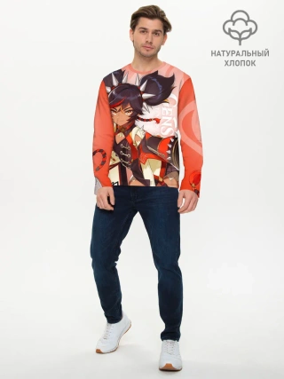 Мужской лонгслив базовый / GENSHIN IMPACT, СИНЬ ЯНЬ