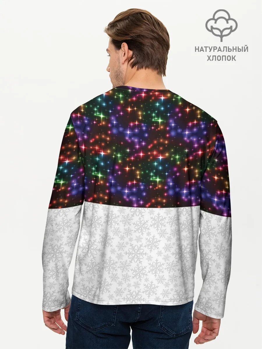 Мужской лонгслив базовый / Новый Год