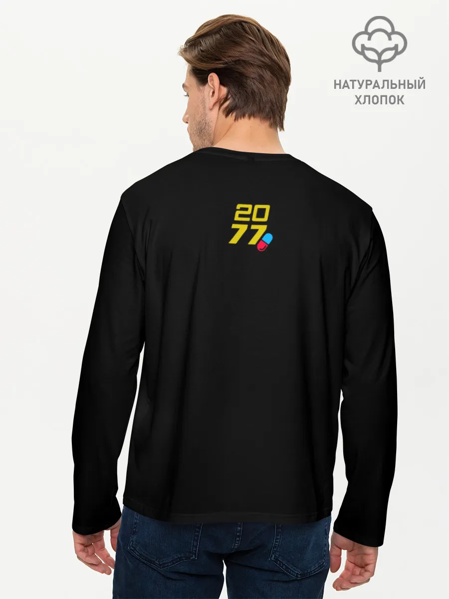Мужской лонгслив базовый / Cyberpunk 2077