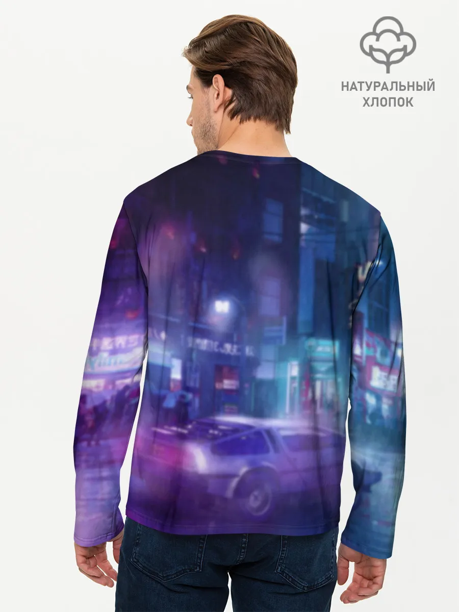 Мужской лонгслив базовый / Cyberpunk 2077