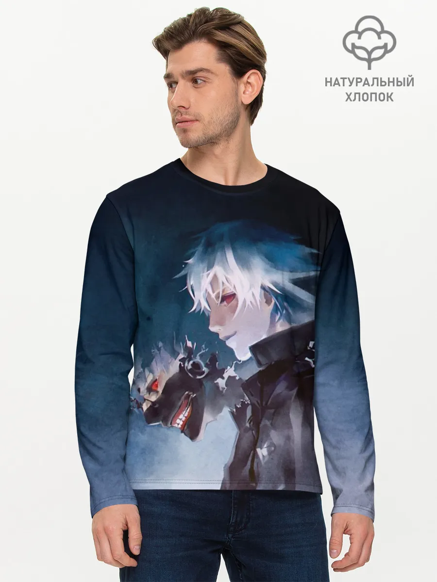 Мужской лонгслив базовый / Кен Канеки