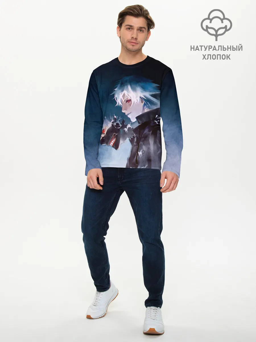 Мужской лонгслив базовый / Кен Канеки