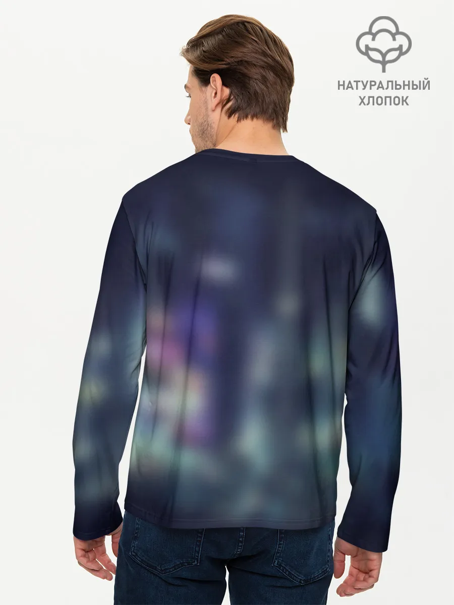 Мужской лонгслив базовый / Welcome to Night City