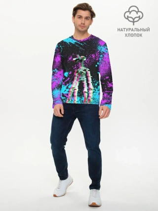 Мужской лонгслив базовый / Siren Head - Ultra Glitch