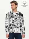 Мужской лонгслив базовый / Haikyu pattern