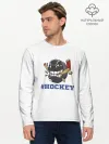 Мужской лонгслив базовый / Хоккей