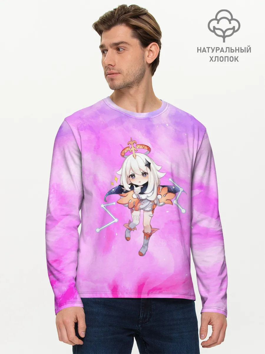 Мужской лонгслив базовый / Genshin Impact