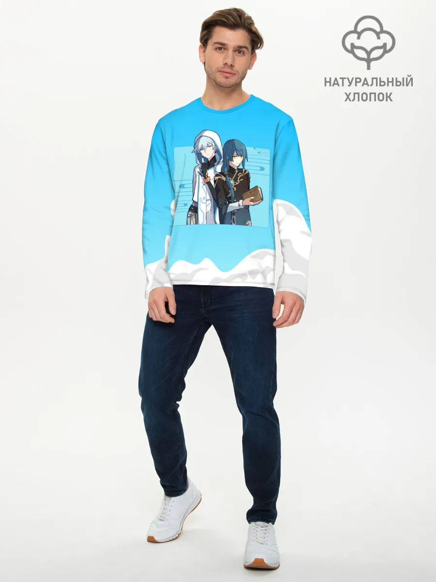 Мужской лонгслив базовый / Genshin Impact