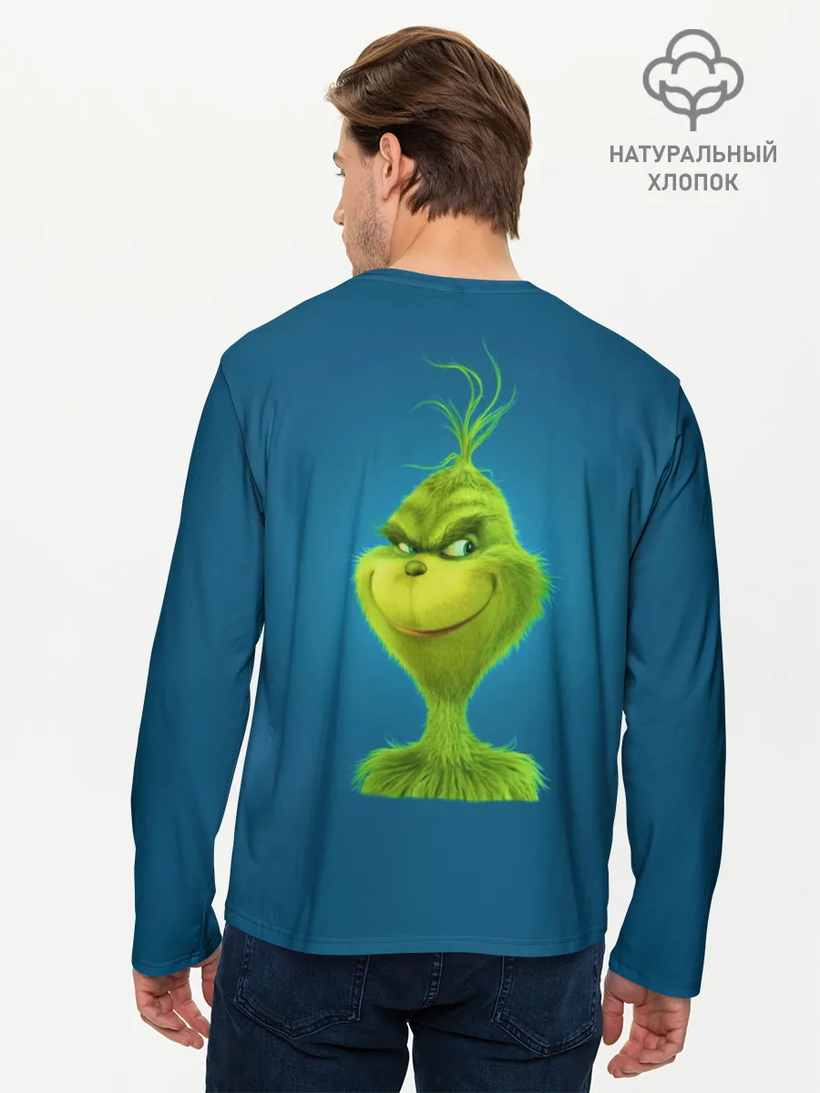 Мужской лонгслив базовый / Гринч