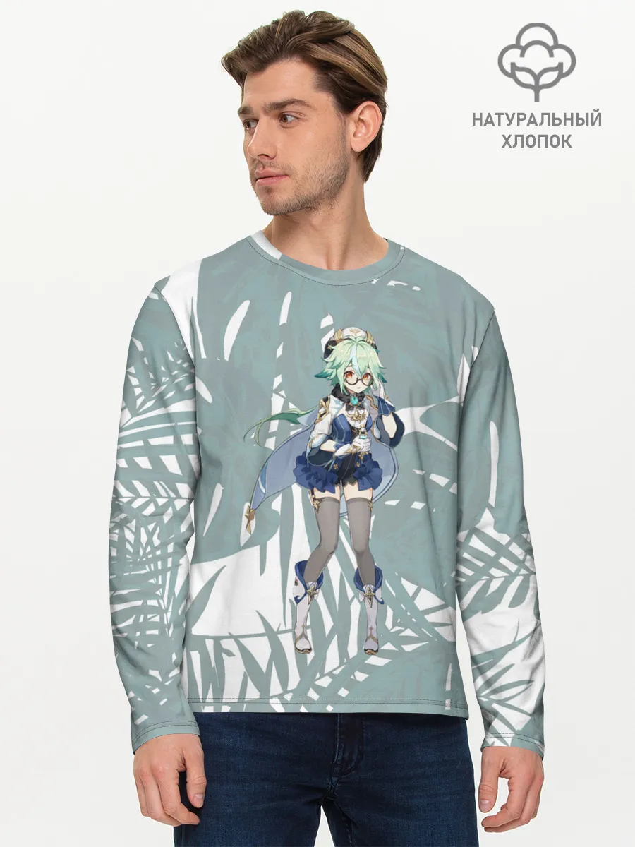 Мужской лонгслив базовый / Genshin Impact