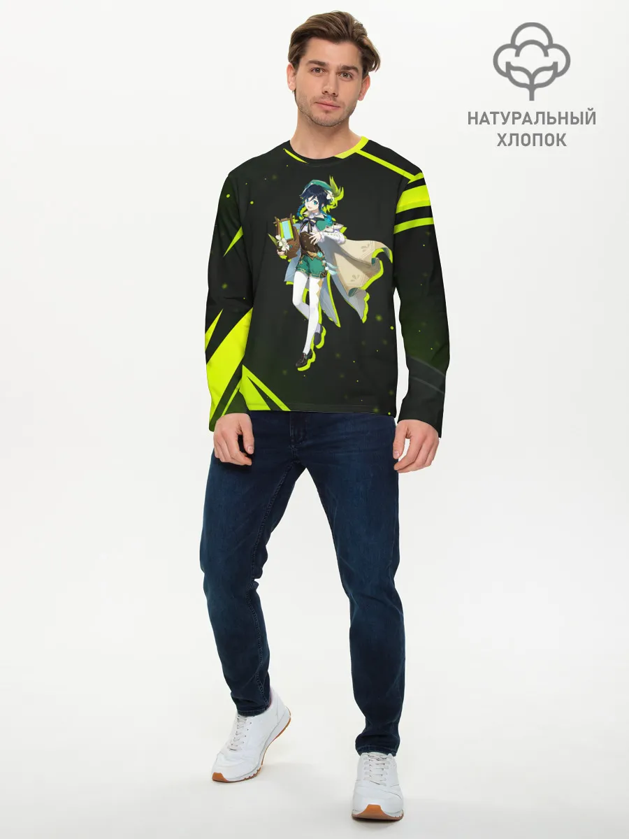 Мужской лонгслив базовый / Genshin Impact