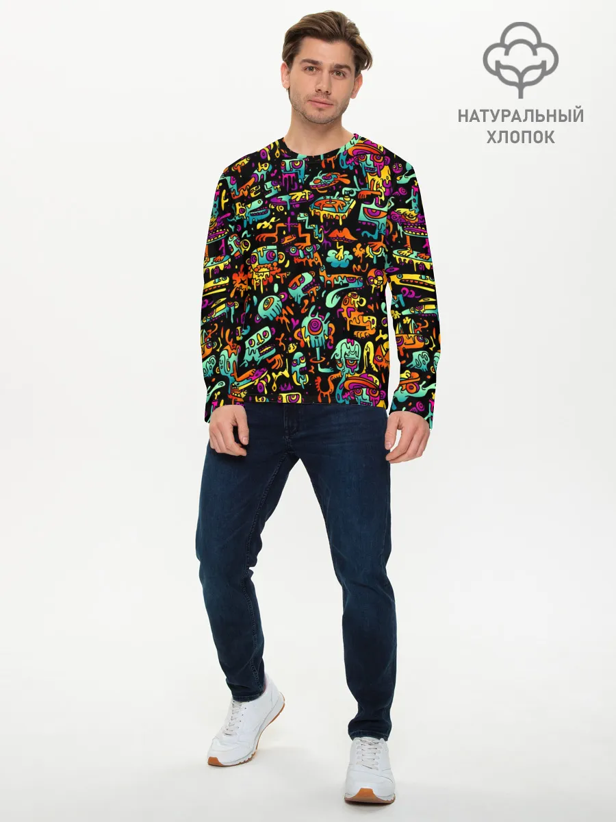 Мужской лонгслив базовый / Монстры
