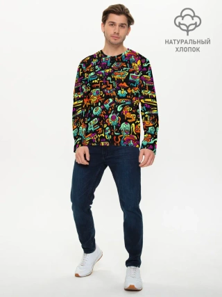 Мужской лонгслив базовый / Монстры