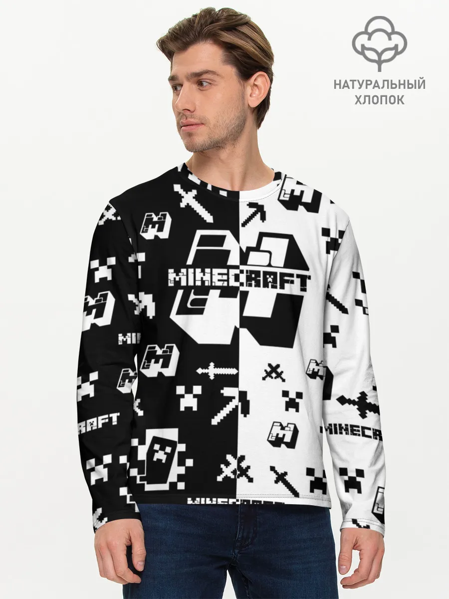 Мужской лонгслив базовый / Minecraft