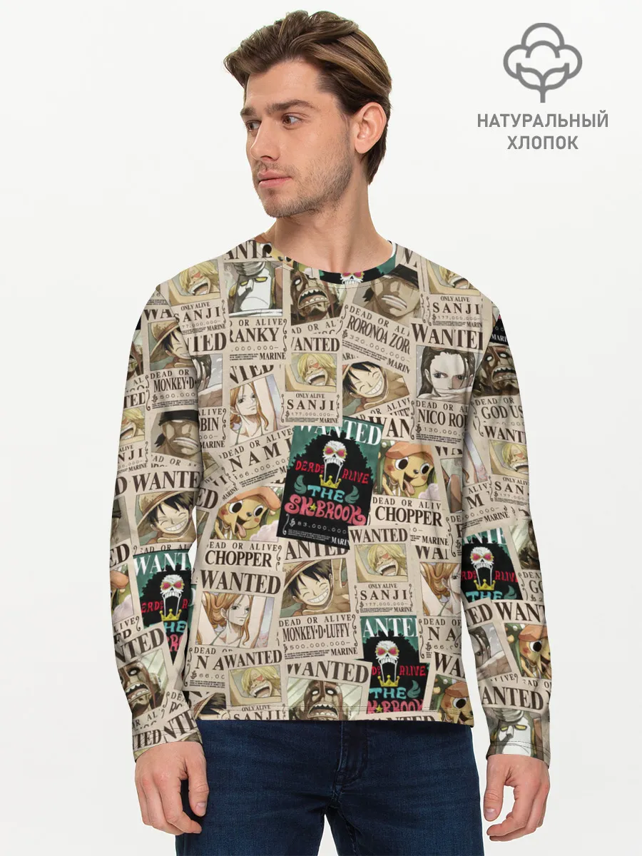 Мужской лонгслив базовый / Ван пис