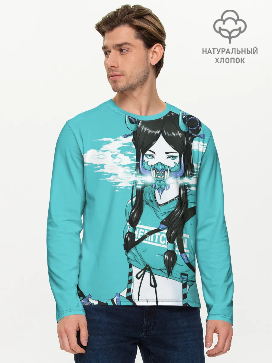 Мужской лонгслив базовый / Самурай