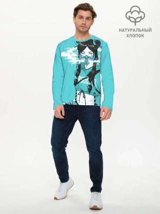 Мужской лонгслив базовый / Самурай