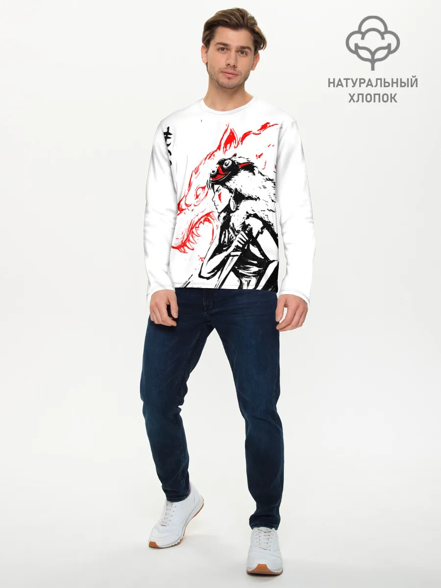 Мужской лонгслив базовый / Принцесса Мононоке