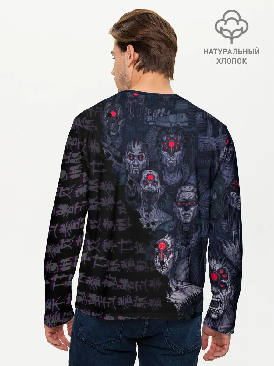 Мужской лонгслив базовый / Cyberpunk 2077