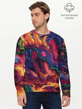 Мужской лонгслив базовый / HYPER BEAST | СКОРОСТНОЙ ЗВЕРЬ