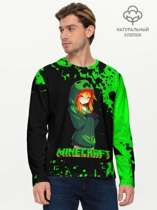 Мужской лонгслив базовый / Minecraft