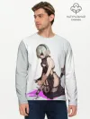 Мужской лонгслив базовый / NIER AUTOMATA / 2B