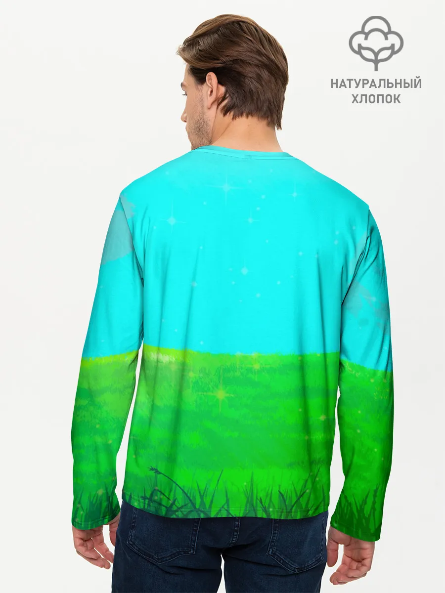 Мужской лонгслив базовый / Волчица и пряности