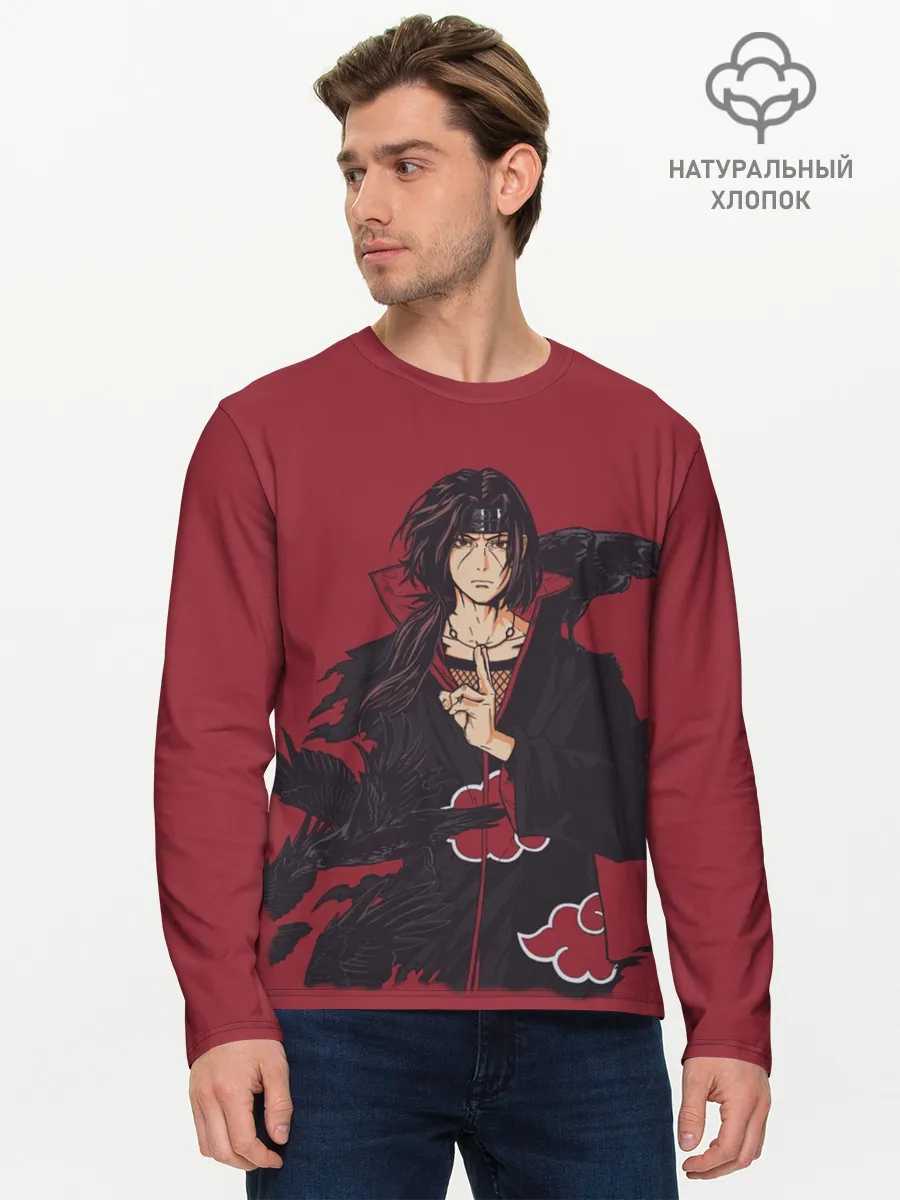 Мужской лонгслив базовый / Итачи