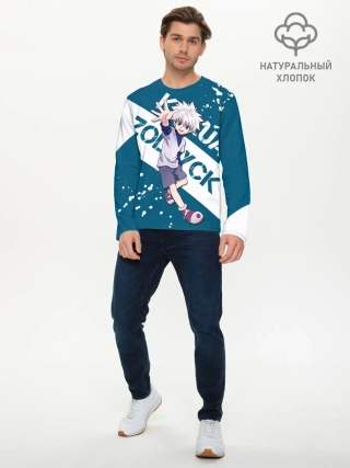 Мужской лонгслив базовый / Киллуа Золдик