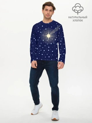 Мужской лонгслив базовый / Загадай желание