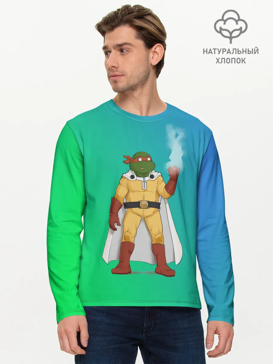 Мужской лонгслив базовый / Сайтама | One Punch Man